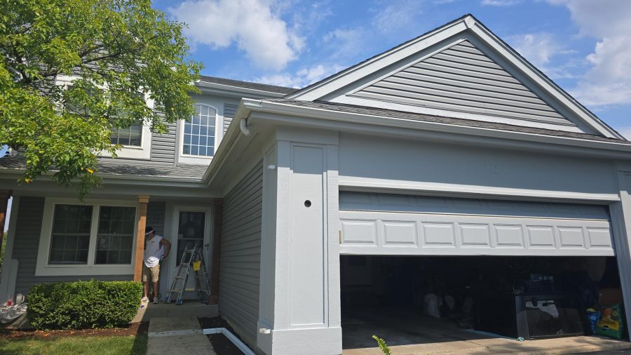 painted exterior of home