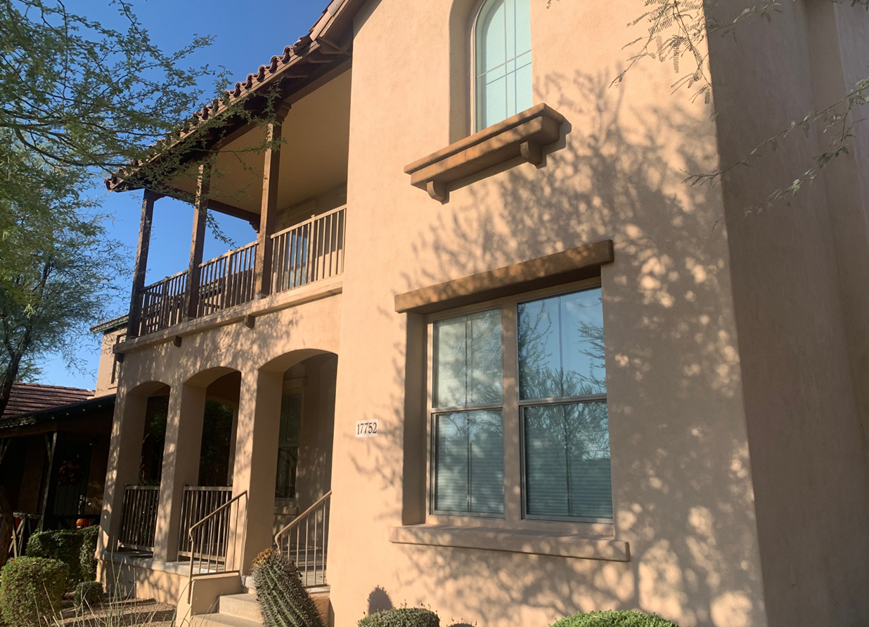Stucco Painting and Repair Before