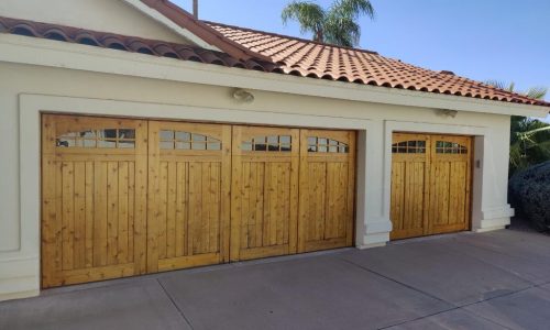 Garage Doors After Staining