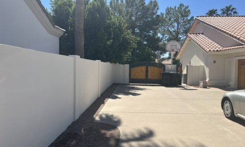 Refreshed Driveway Wall