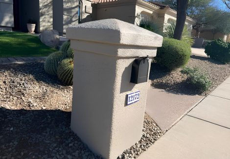 Address Pillar Repainted