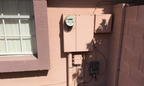 Outdoor Electric Meter Old