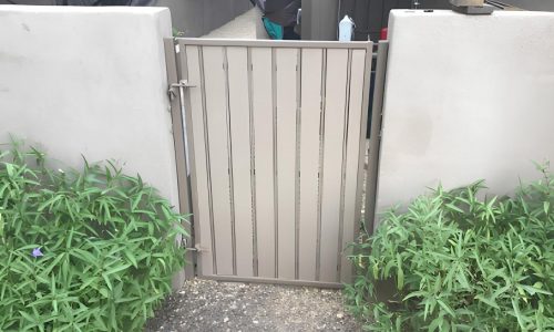 Stucco Wall & Gate