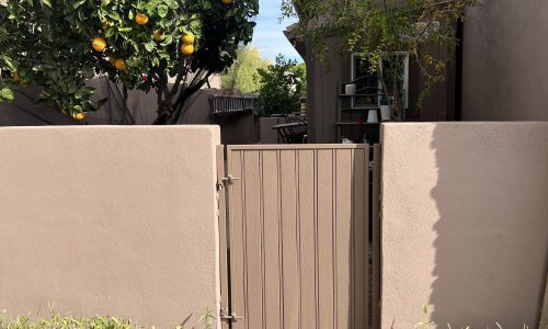 Stucco Wall & Gate