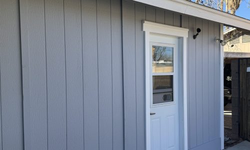 Freshly Painted Wood Siding
