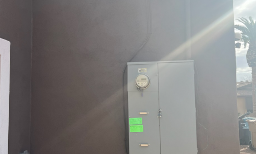 Outdoor Electric Meter After