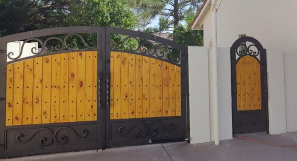 Stained Wood Gate