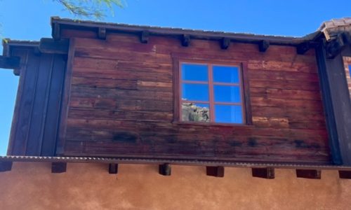 Sun Exposed Wood Stained