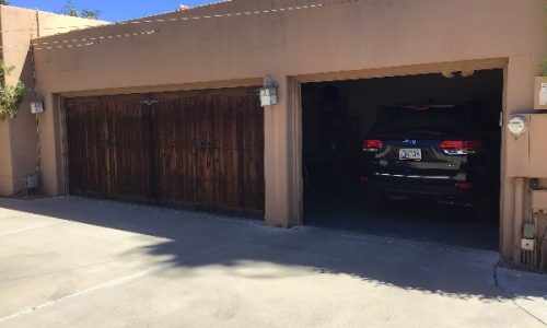 Unpainted Garage