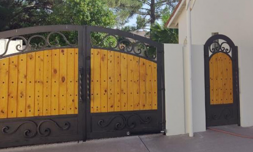 Stained Wood Gate