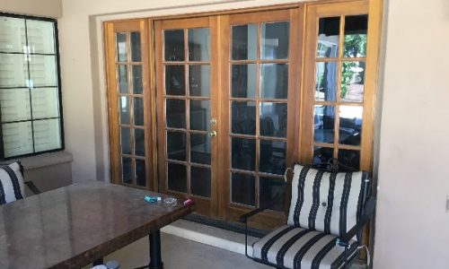 Unpainted Poolside Entrance