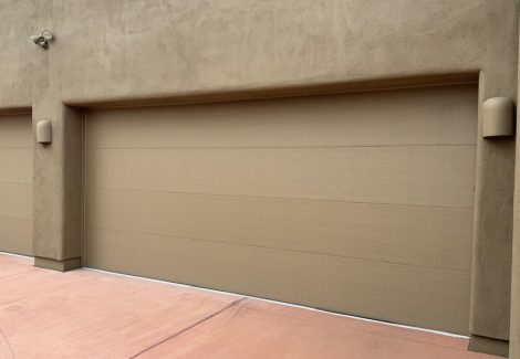 painted garage door