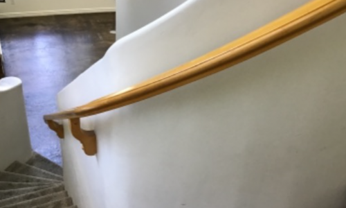 Stairwell Before Staining