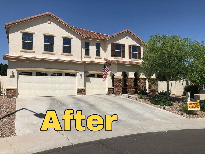 A home in Phoenix, Arizona after exterior painting by CertaPro.