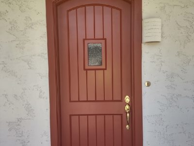 front door repainted in Phoenix by CertaPro.
