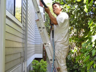 Exterior power washing by CertaPro Painters of North Seattle, WA