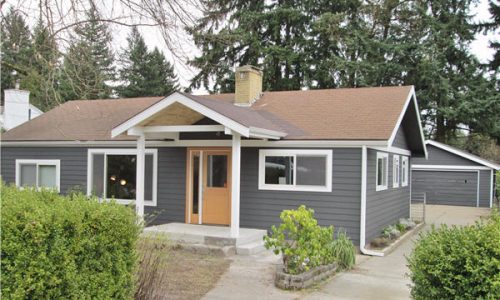 Exterior House Painted Grey