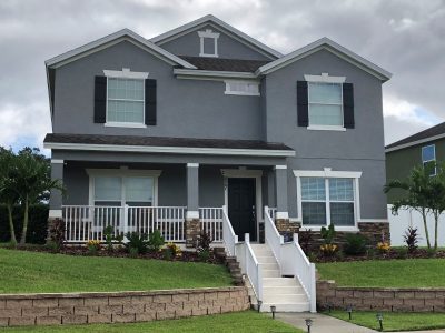 Gray exterior painting