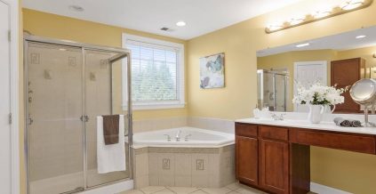 Yellow Master Bathroom Painting in Pasadena, MD ...