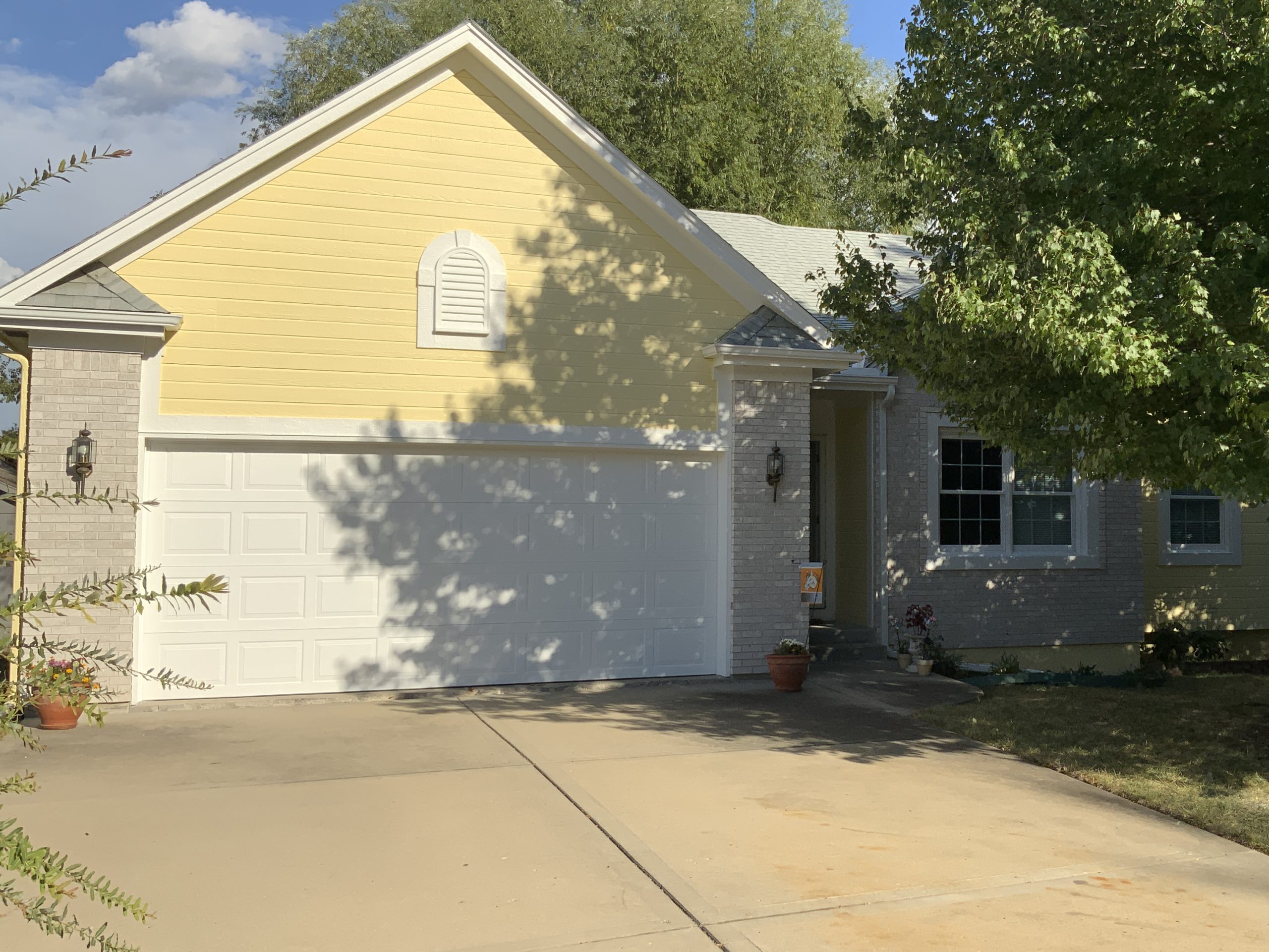 after exterior house painting