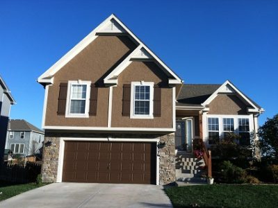 Exterior painting by CertaPro house painters in Olathe, KS