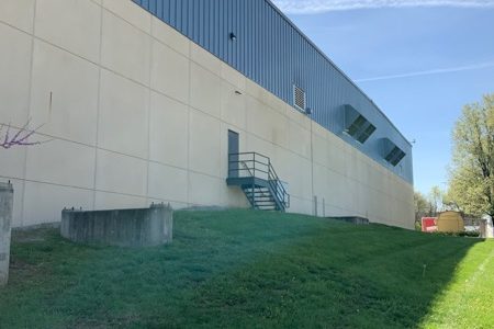 Side of Building Before