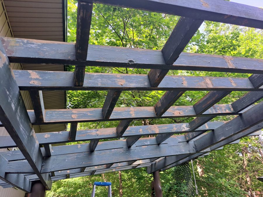 wooden pergola before restain Preview Image 1