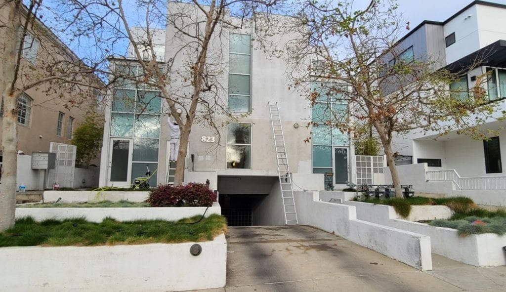 West Hollywood multifamily apartment building repainted by CertaPro of Sherman Oaks.