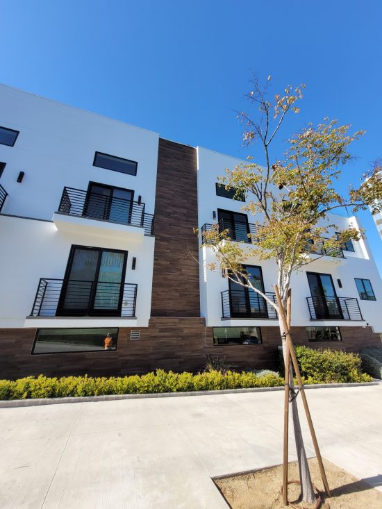 Condominium after paint job was completed