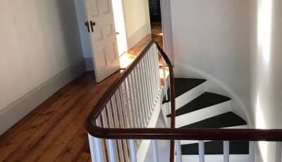 Interior stair painting by CertaPro painters in Grafton, MA