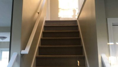 Interior stairwell painting by CertaPro house painters in Shrewsbury, MA
