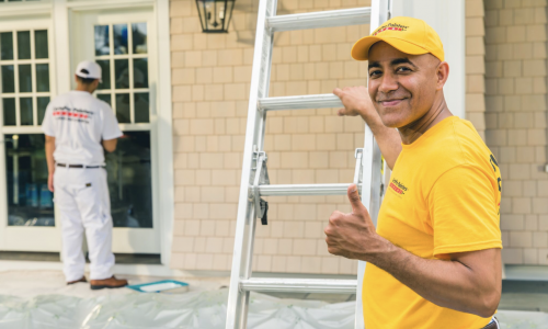 CertaPro Worker giving thumbs up.