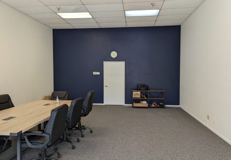 Blue Accent Wall - Interior Painting of Office