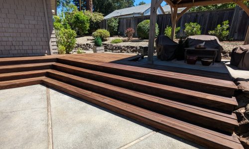 Deck Stairs Staining