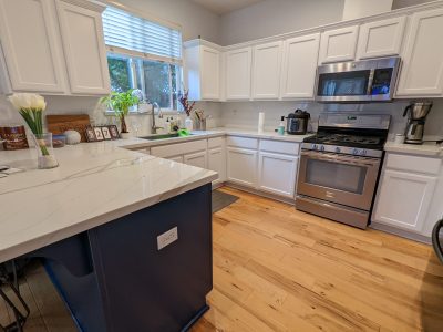 kitchen cabinets after painting