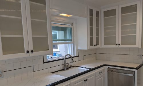 kitchen cabinets after painting