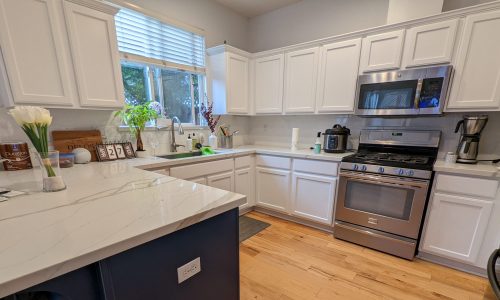 kitchen cabinets after painting