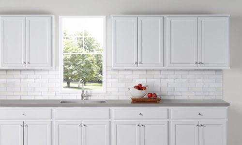 cabinets are reassembled