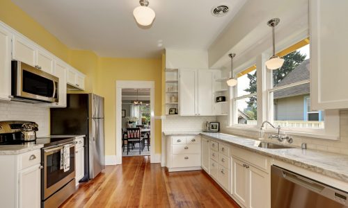 kitchen cabinets after painting