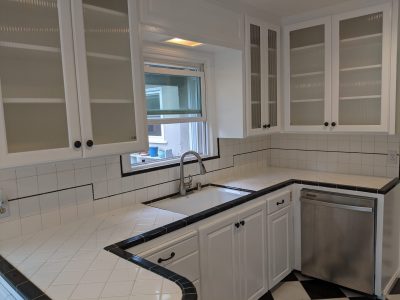 kitchen cabinets after painting