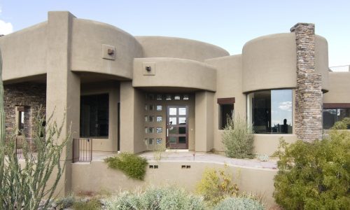 Beige Stucco Exterior Painting