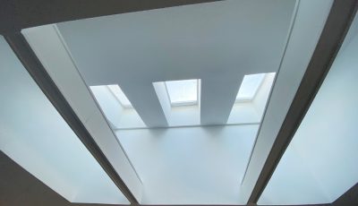 Popcorn removed from ceiling