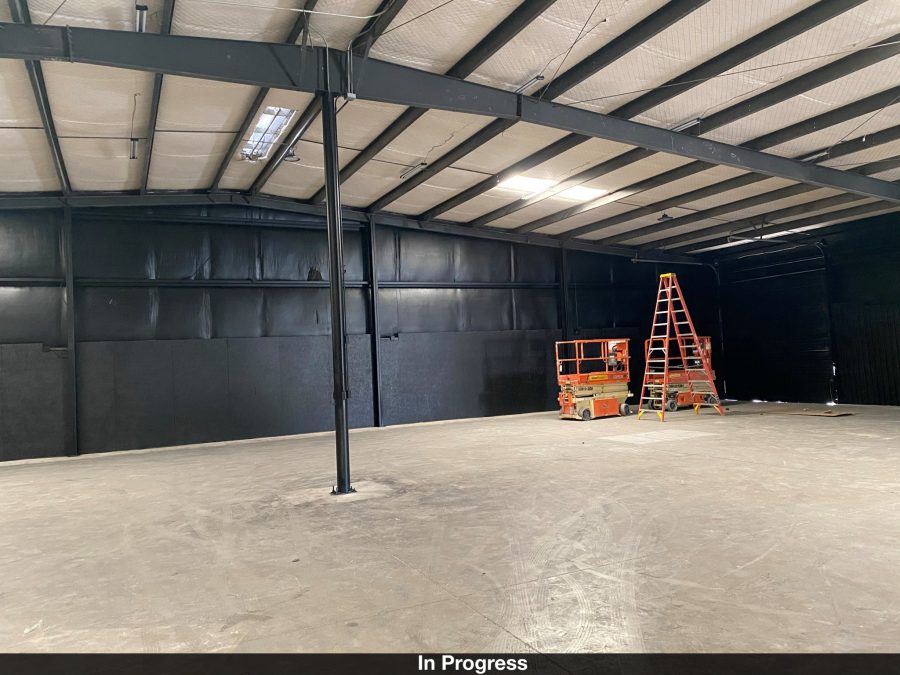 Black wall painting in progress Preview Image 7