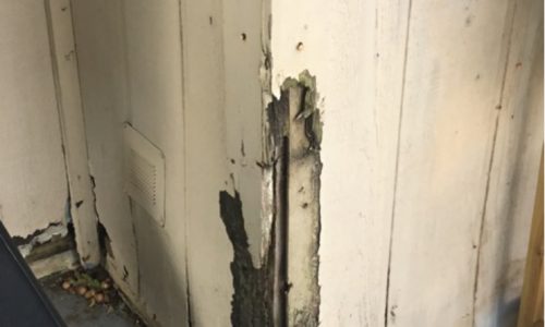 Wooden Corners with Damage