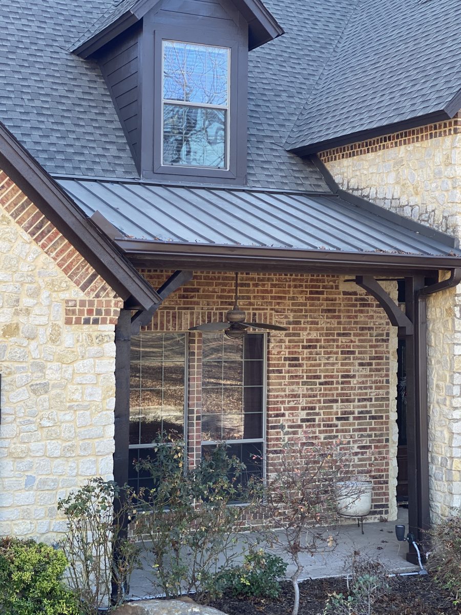 Eves, soffits, posts, shutters, & porch ceiling in Midlothian, TX