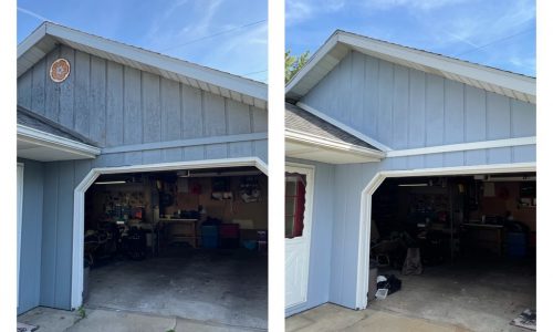 Worn Down Garage Repainted