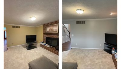Front Room Before & After
