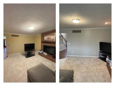 Front Room Before & After