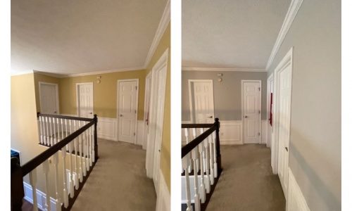 Hallway Before & After