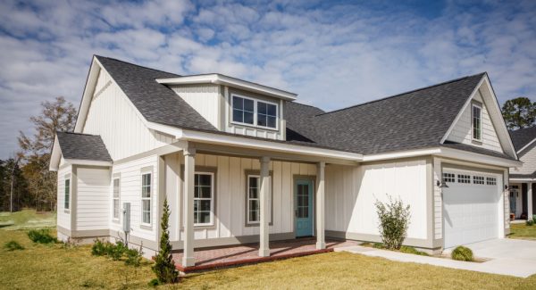 White Residential Exterior